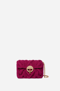 1 QTY NEW // FUSHIA / Sac Nano Moon en Laine - FUSHIA