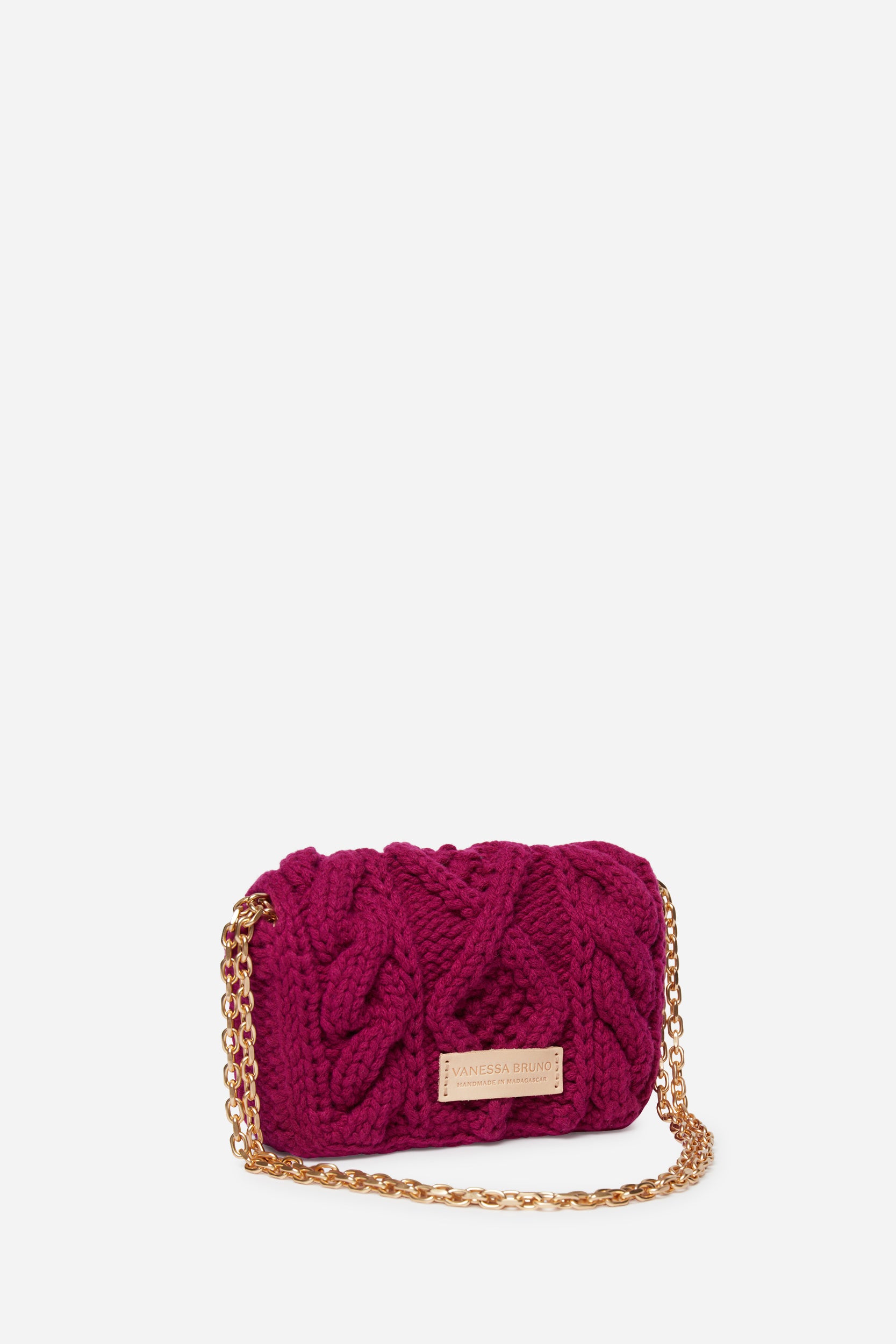 1 QTY NEW // FUSHIA / Sac Nano Moon en Laine - FUSHIA