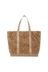 RECO : 95 // Cabas L en fausse fourrure - Beige