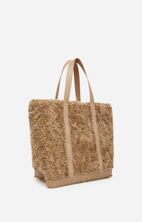 Cabas L en Fausse Fourrure