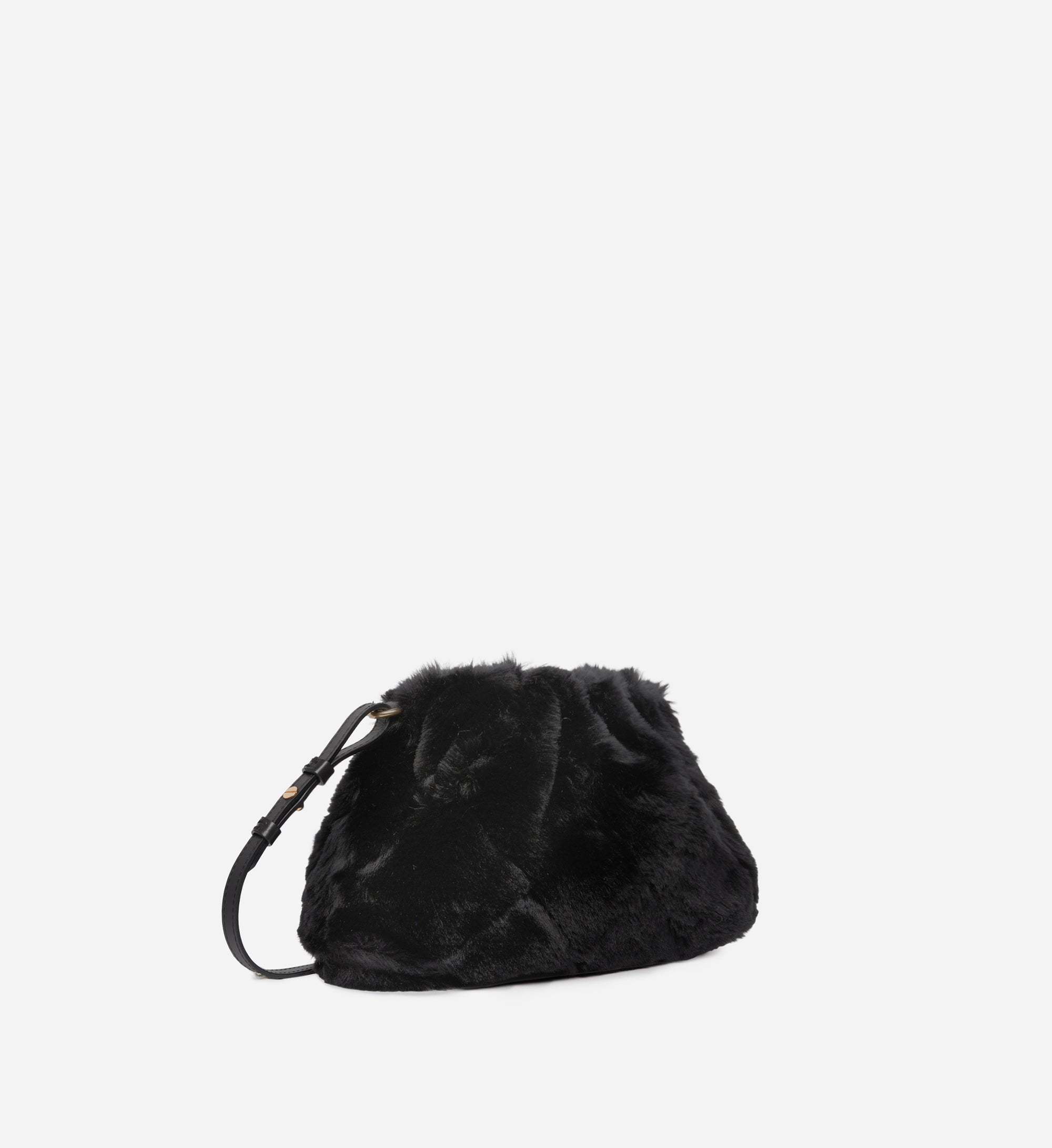 Sac Bourse Moon en Fausse Fourrure