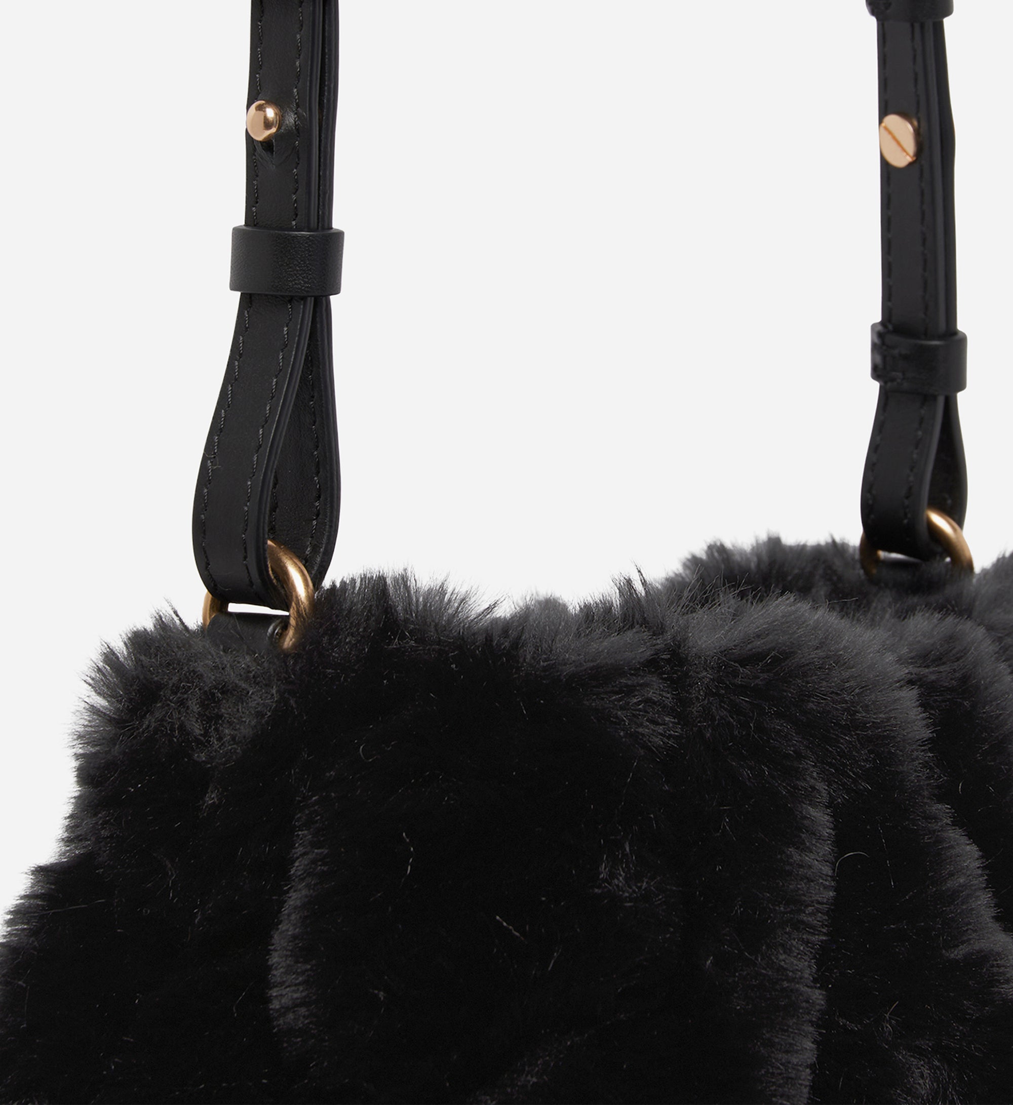 Sac Bourse Moon en Fausse Fourrure
