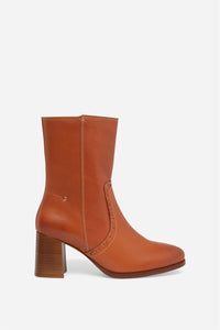 18 QTY RELIQUAT 150 // COGNAC / Bottines en Cuir - COGNAC