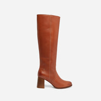 11 QTY NEW // COGNAC / Bottes en Cuir - COGNAC