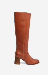 11 QTY NEW // COGNAC / Bottes en Cuir - COGNAC
