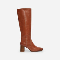 11 QTY NEW // COGNAC / Bottes en Cuir - COGNAC