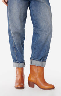 54 QTY RELIQUAT 150 // MIEL / Bottines en Cuir à Tannage Végétal - MIEL