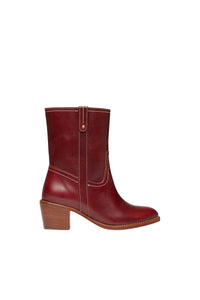 30 QTY RELIQUAT 150 // BETTERAVE / Bottines en Cuir à Tannage Végétal - BETTERAVE