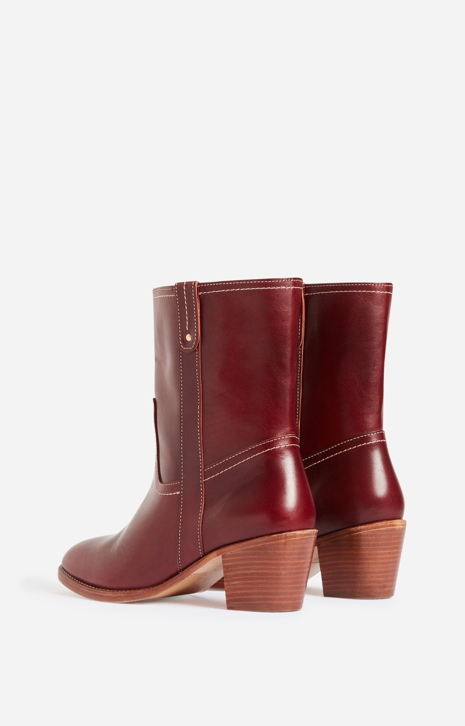 30 QTY RELIQUAT 150 // BETTERAVE / Bottines en Cuir à Tannage Végétal - BETTERAVE