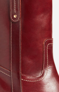 30 QTY RELIQUAT 150 // BETTERAVE / Bottines en Cuir à Tannage Végétal - BETTERAVE
