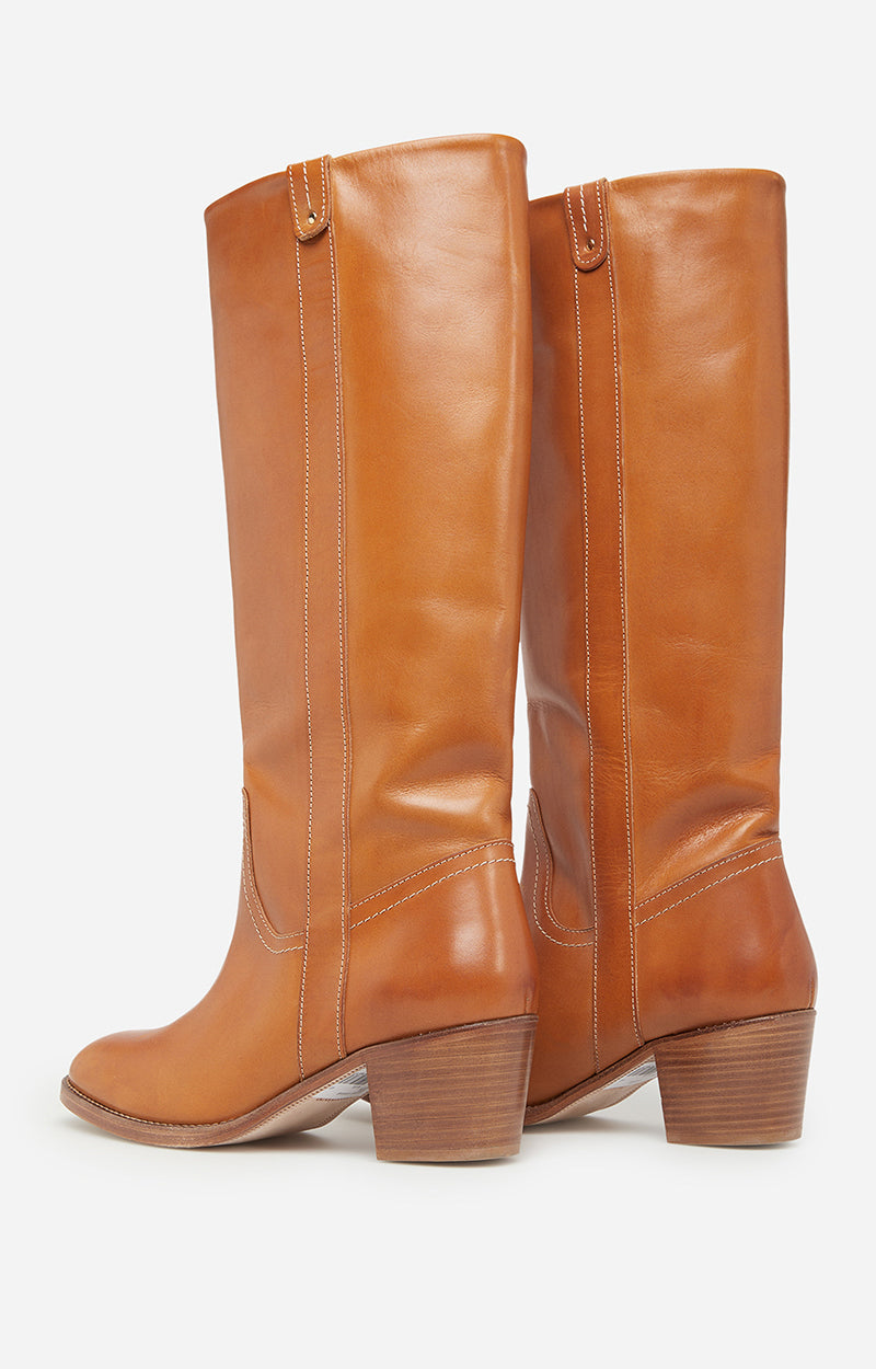 34 QTY RELIQUAT 190 // MIEL / Bottes en Cuir à Tannage Végétal - MIEL