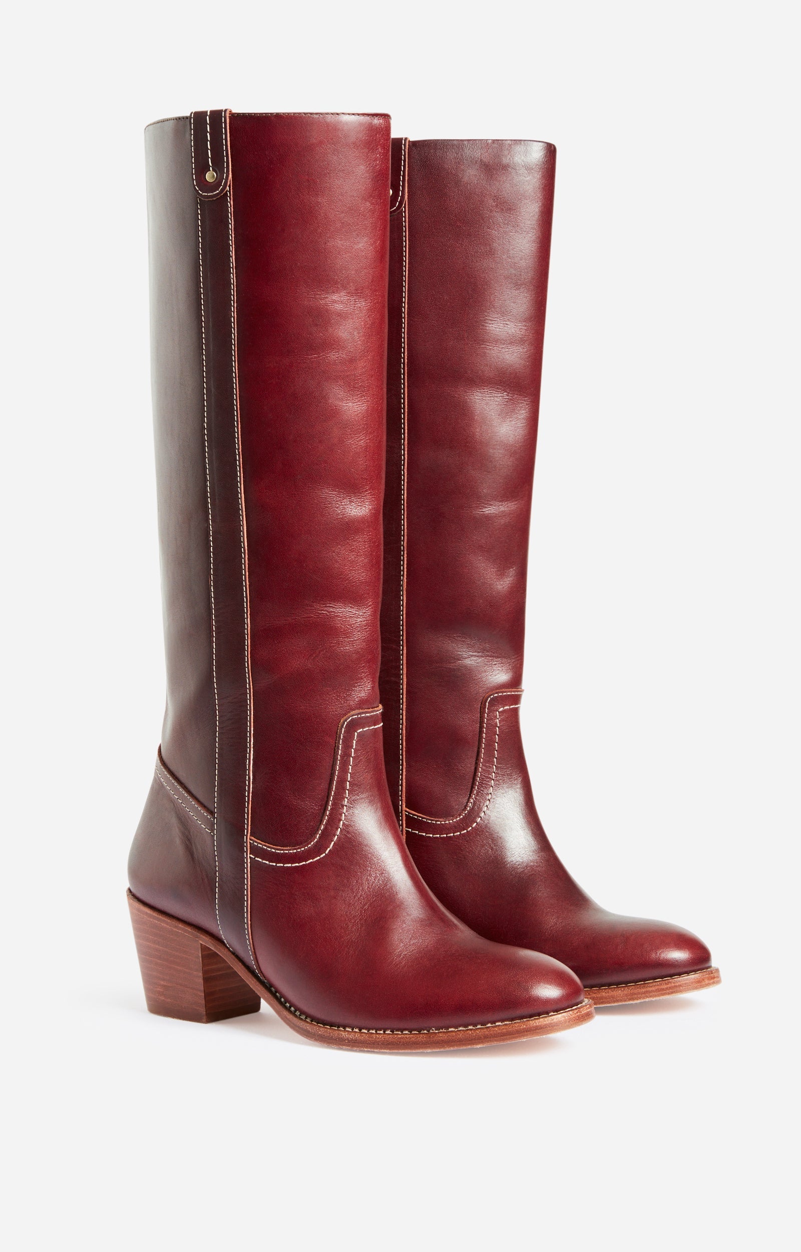 20 QTY RELIQUAT 190 // BETTERAVE / Bottes en Cuir à Tannage Végétal - BETTERAVE