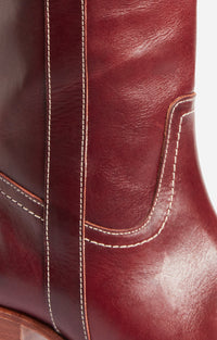 20 QTY RELIQUAT 190 // BETTERAVE / Bottes en Cuir à Tannage Végétal - BETTERAVE