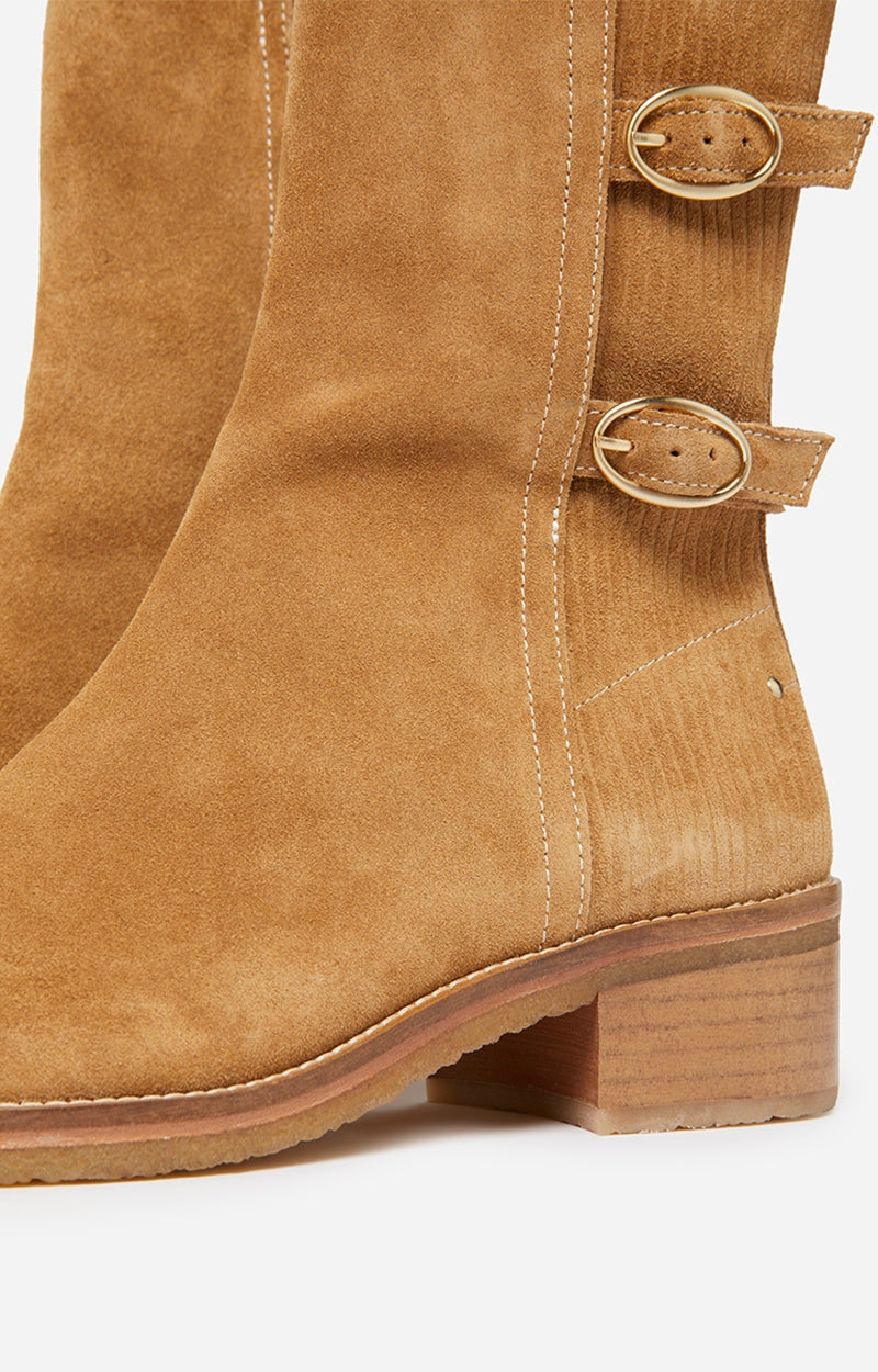 Bottines 45 en suède - Macadamia