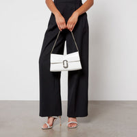 Petit sac à poignée en cuir - White