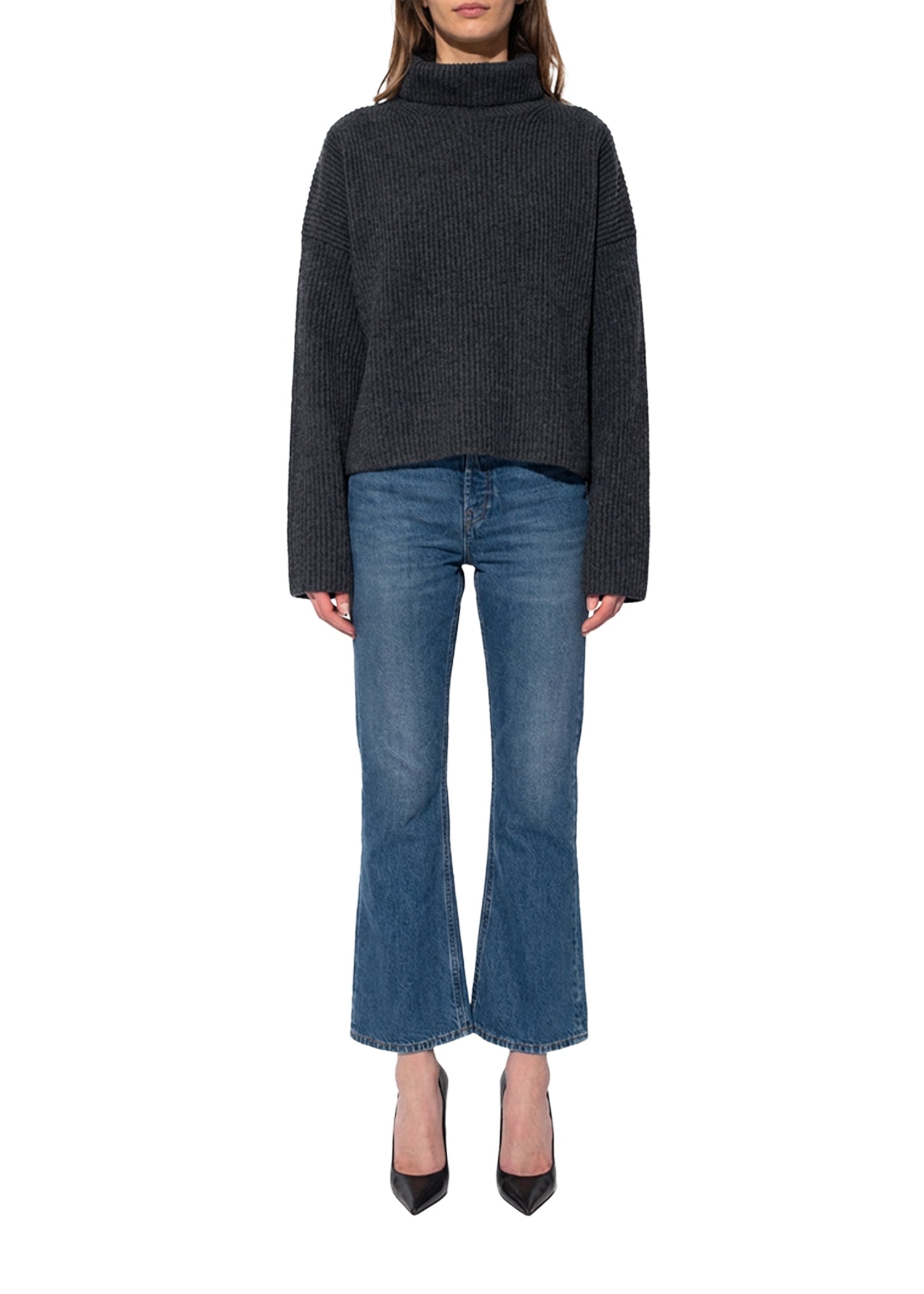 CROPPED KICK DENIM