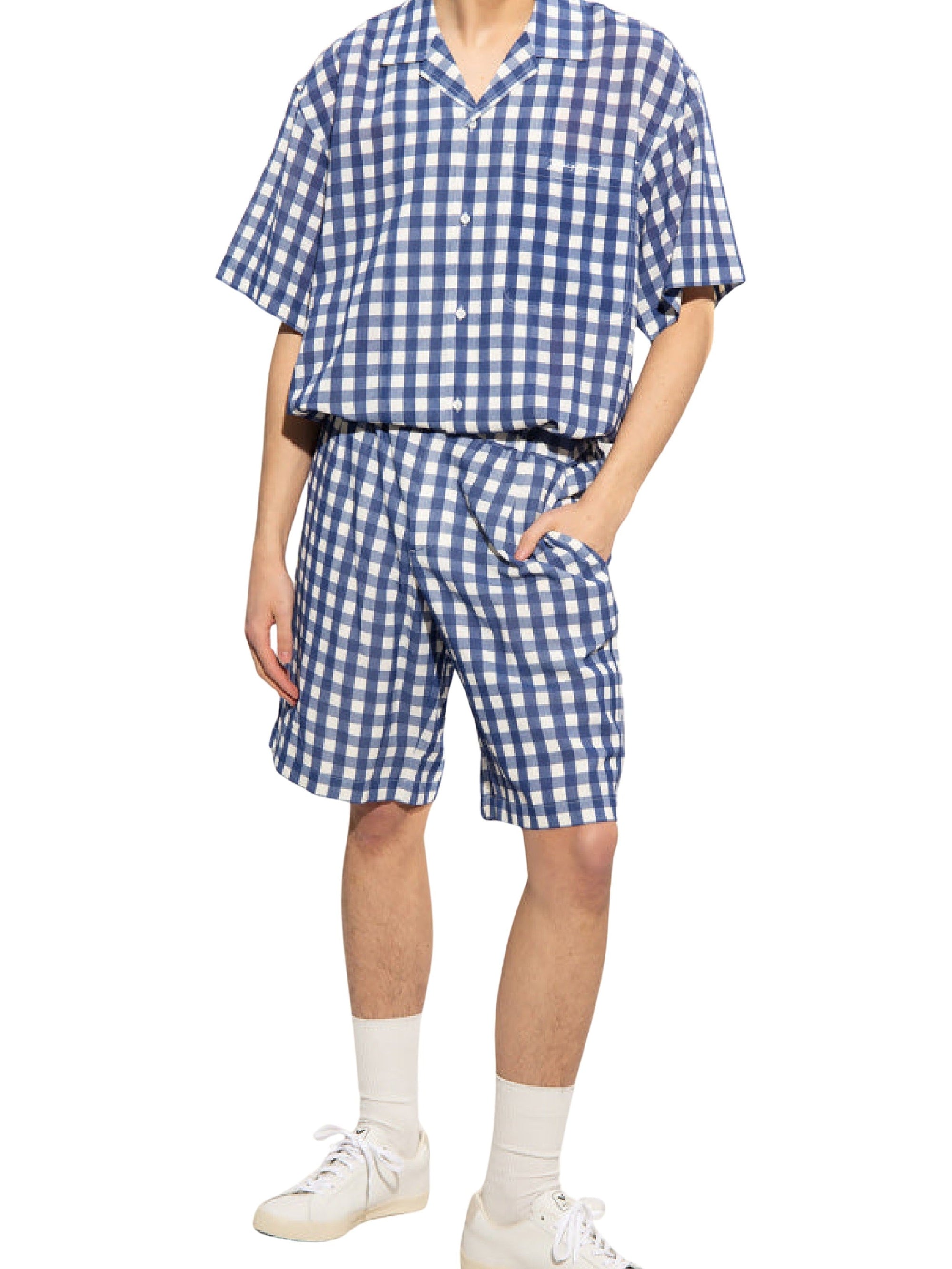 NAVY CHECKS LA CHEMISE JEAN