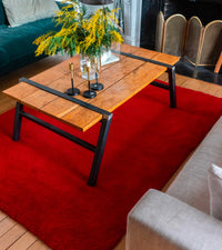 Tapis Velluto 200x300 en laine - Rouge