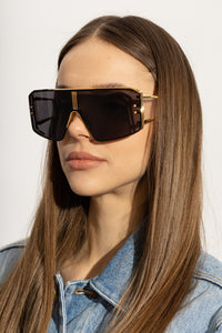 Rose Gold Brown Swirl Side Lens w /PB pattern LE MASQUE Lunettes de soleil