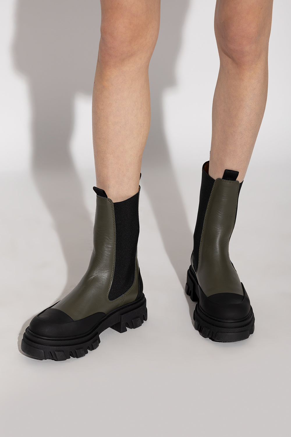 Bottines Chelsea mates en cuir - Kalamata
