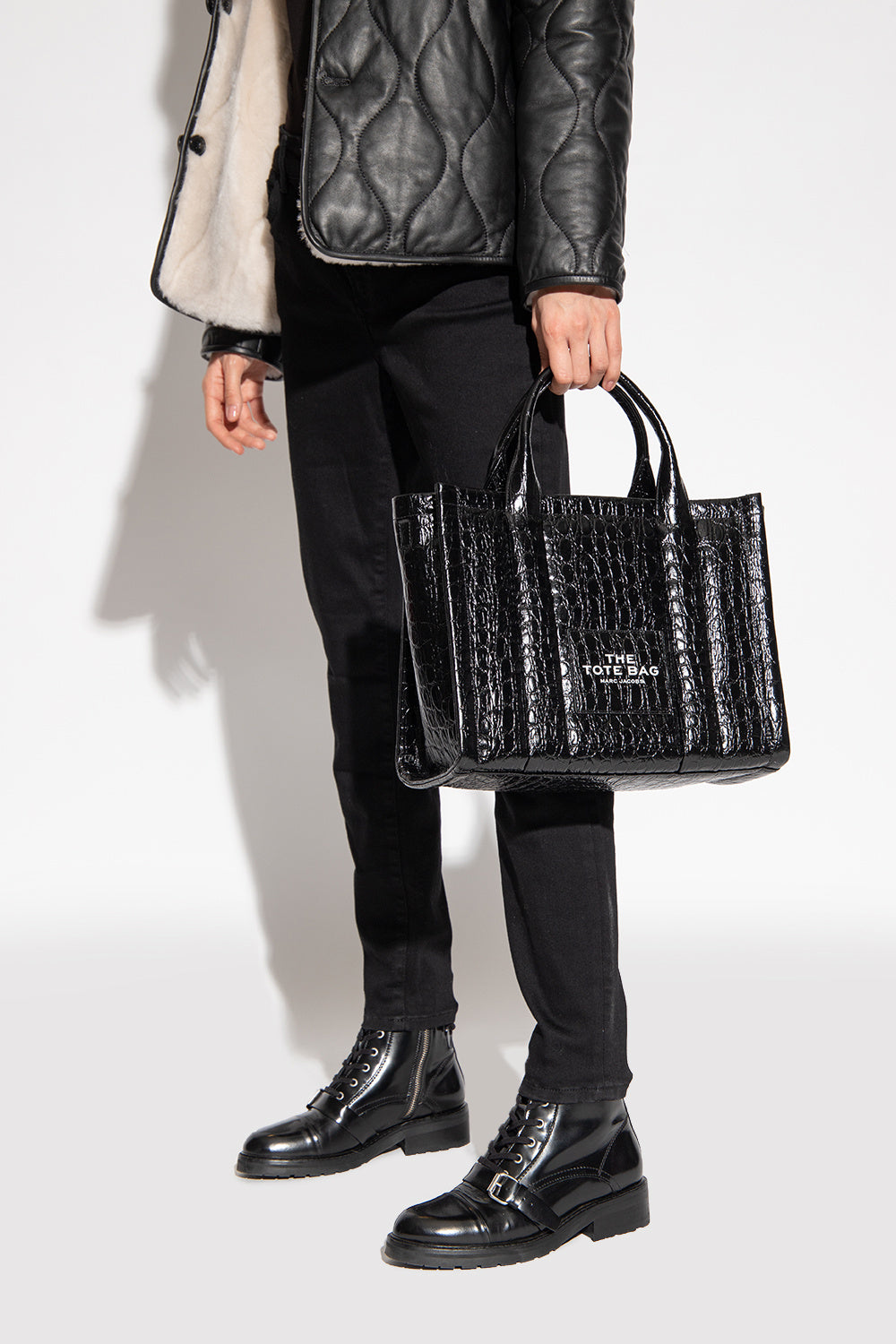 Sac cabas The Tote Bag en cuir - Black