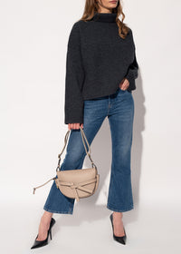 Pantalon à jambes évasées en denim - Mid Blue