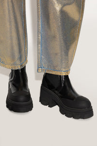 Bottines Chelsea à crampons en cuir - Black