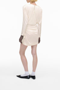 Robe courte drapée - Ivory