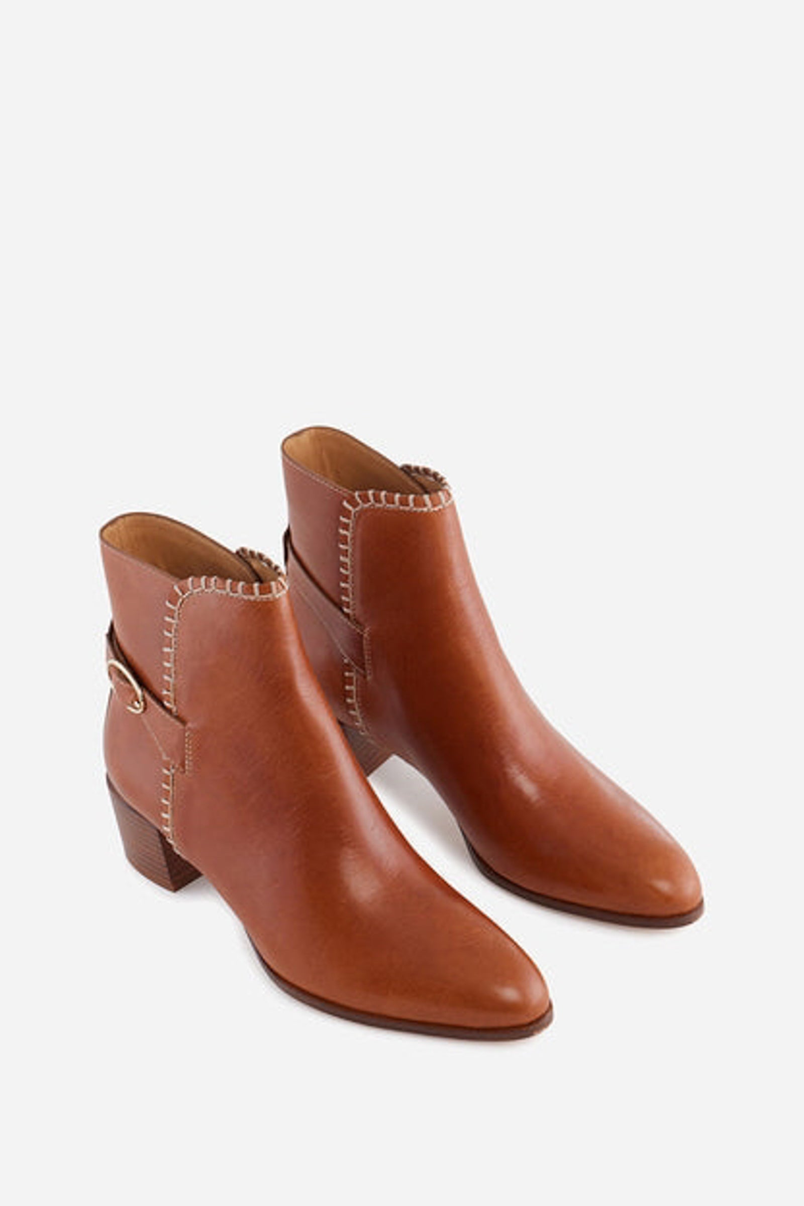 4 QTY RELIQUAT 170 // CARAMEL / Bottines 45MM - CARAMEL
