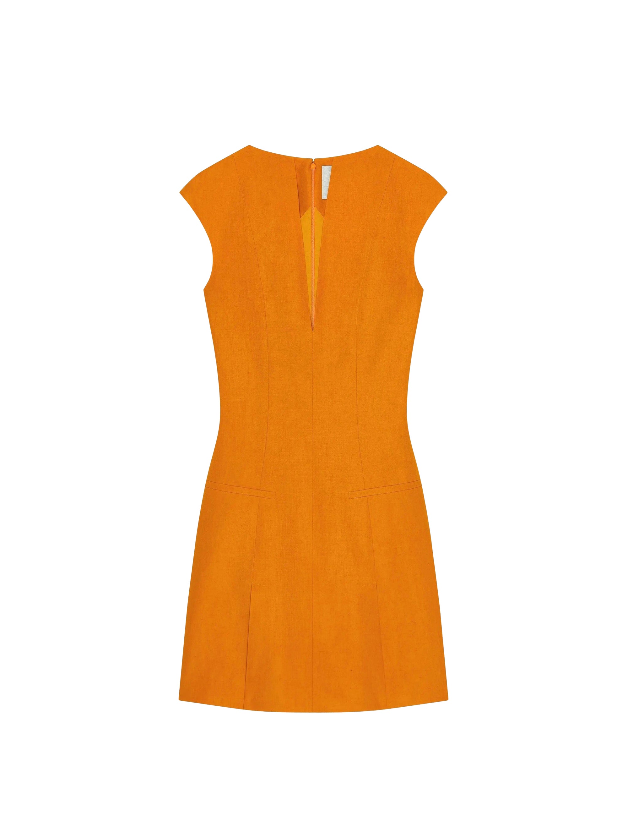 Robe en lin et soie - Dark Orange