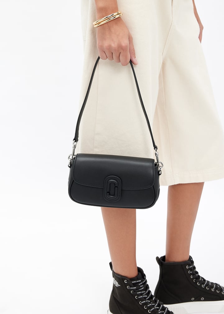 Sac Clover à logo en cuir - Black