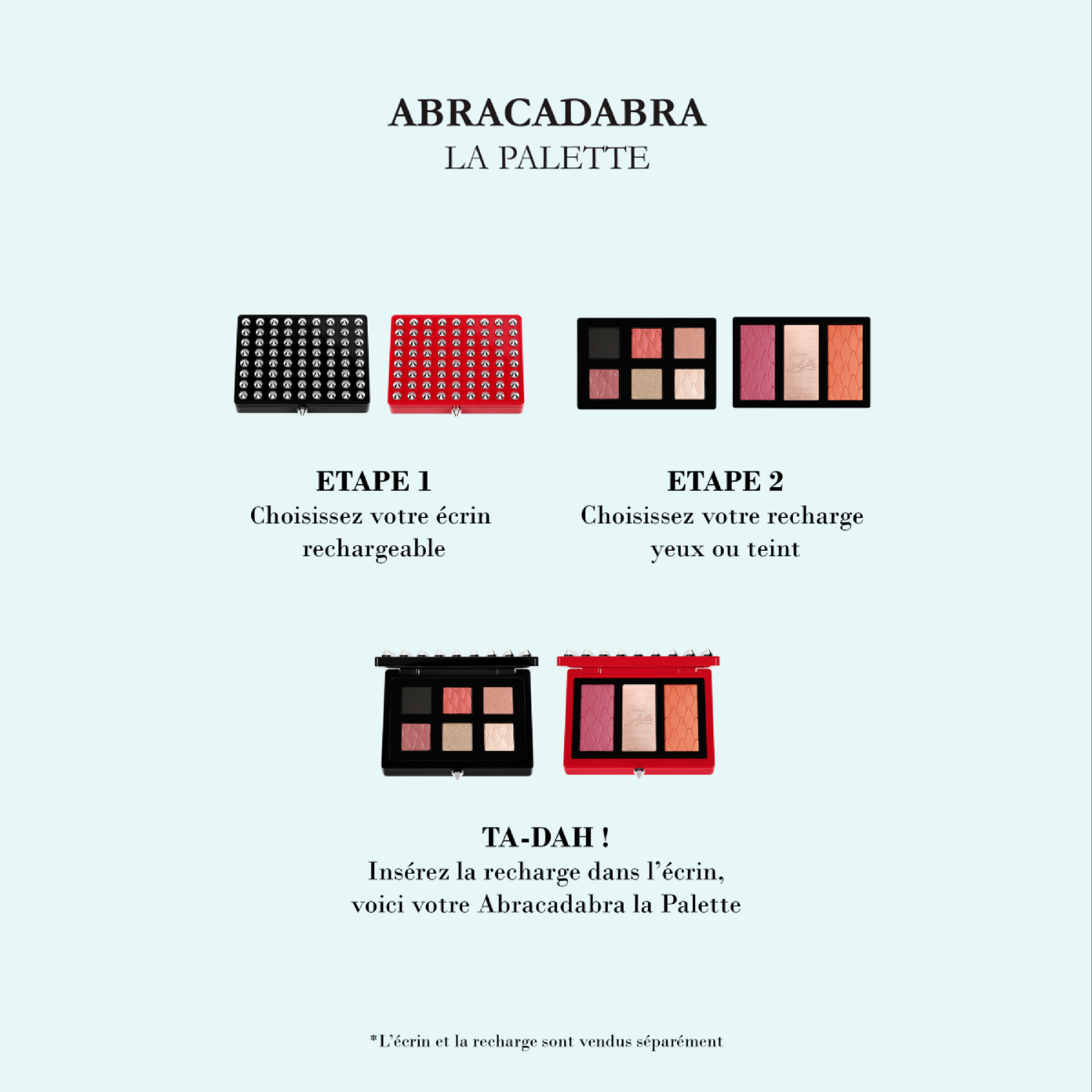 La Palette Abracadabra Refillable Case - Rouge Louboutin