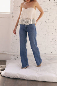 Le Donatien strapless top - Ecru