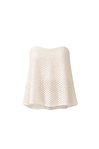 Le Donatien strapless top - Ecru