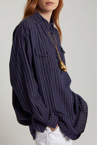 Blouse Buche à manches longues - Navy