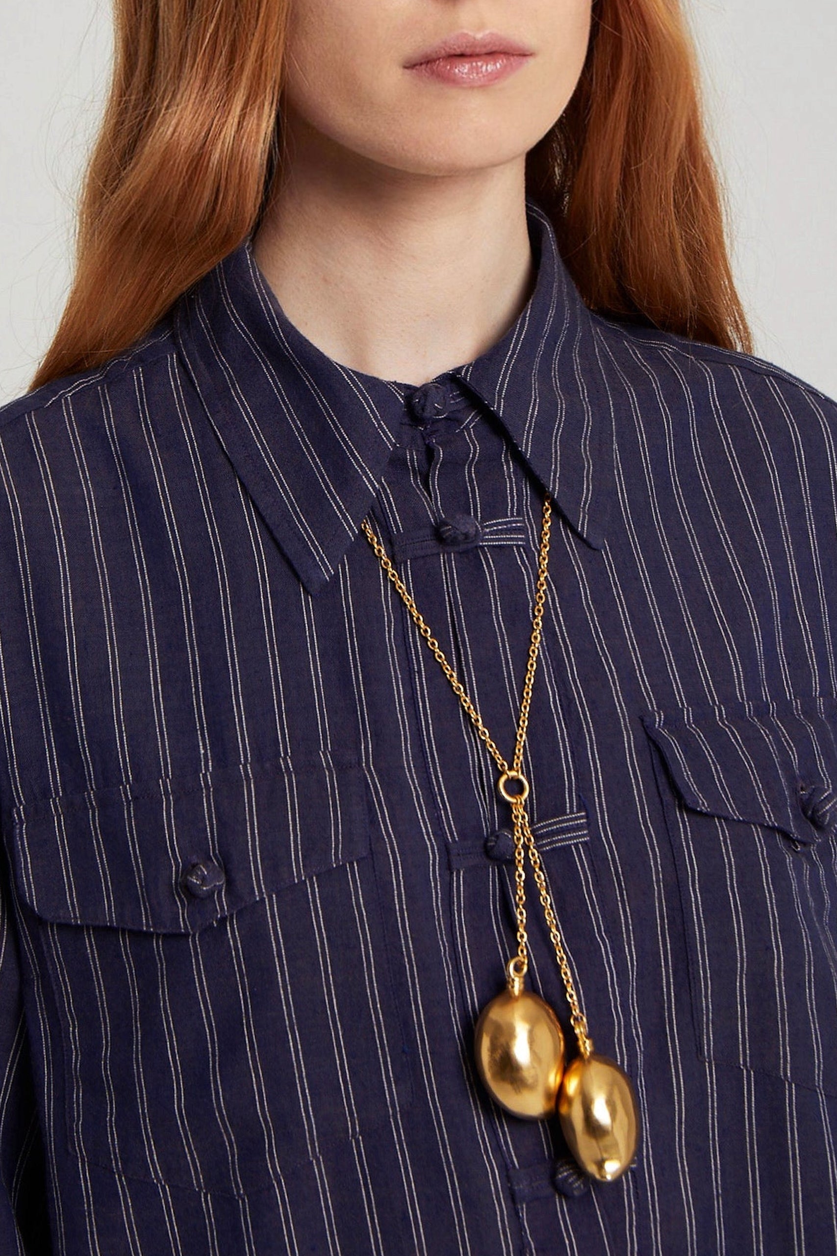 Blouse Buche à manches longues - Navy