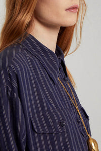 Blouse Buche à manches longues - Navy