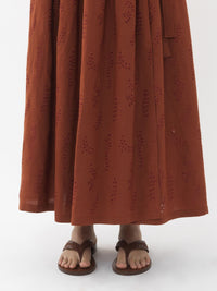 BASEPLUS_Red Ochre SKIRT - Red Ochre