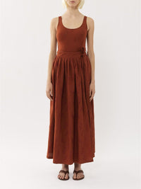 BASEPLUS_Red Ochre SKIRT - Red Ochre