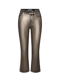 Pantalon Reboot Crop en denim - Champagne Coated