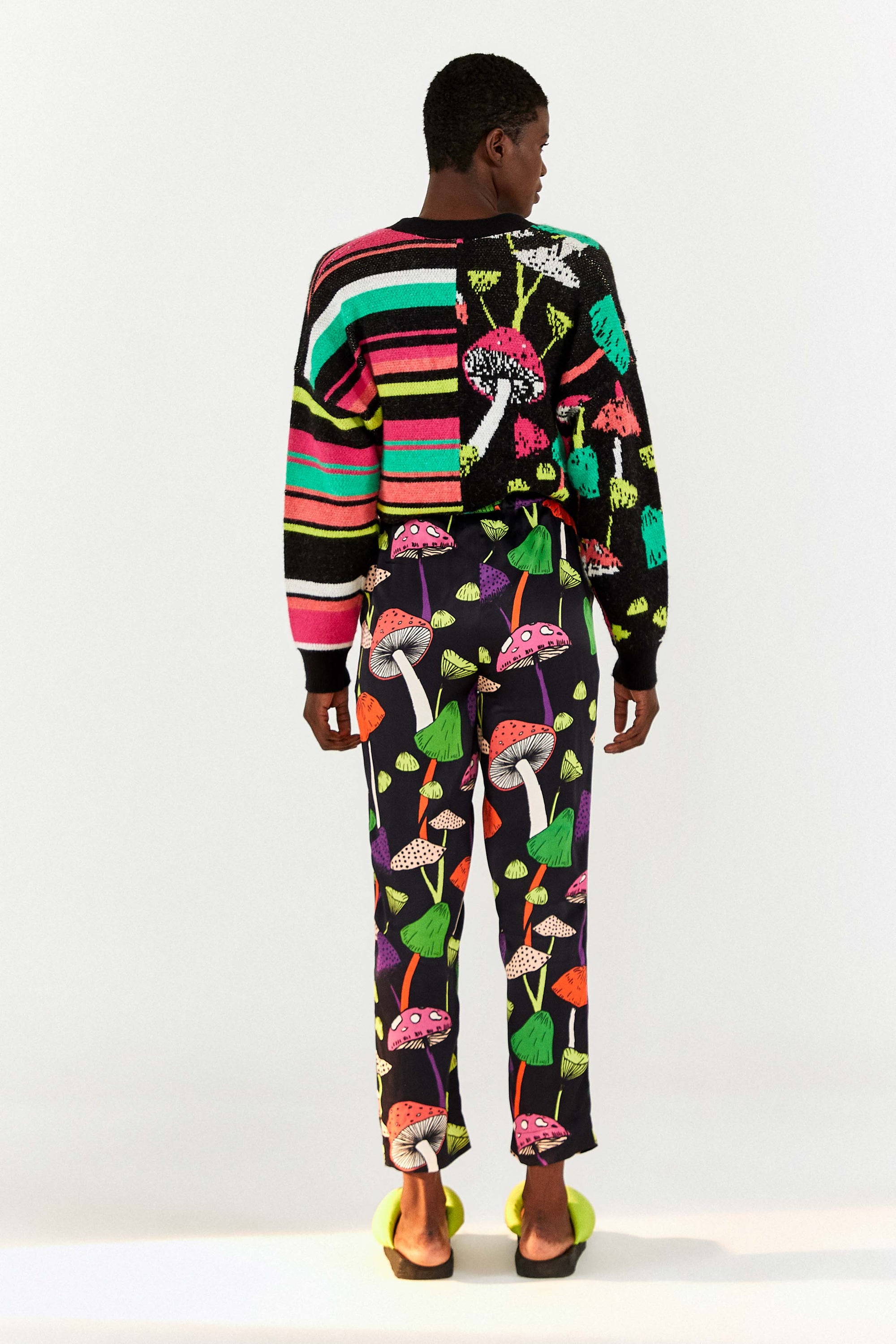 MEDIA OFF LINE_Pantalon Mushrooms - Multicolore