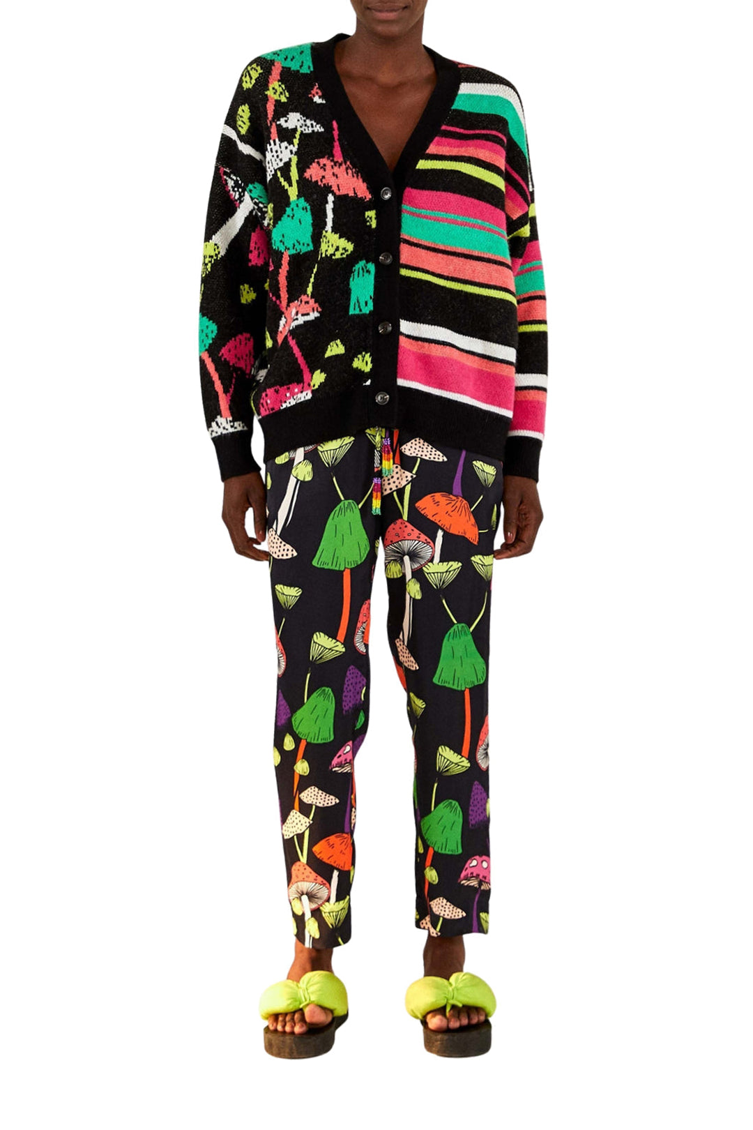 MEDIA OFF LINE_Pantalon Mushrooms - Multicolore
