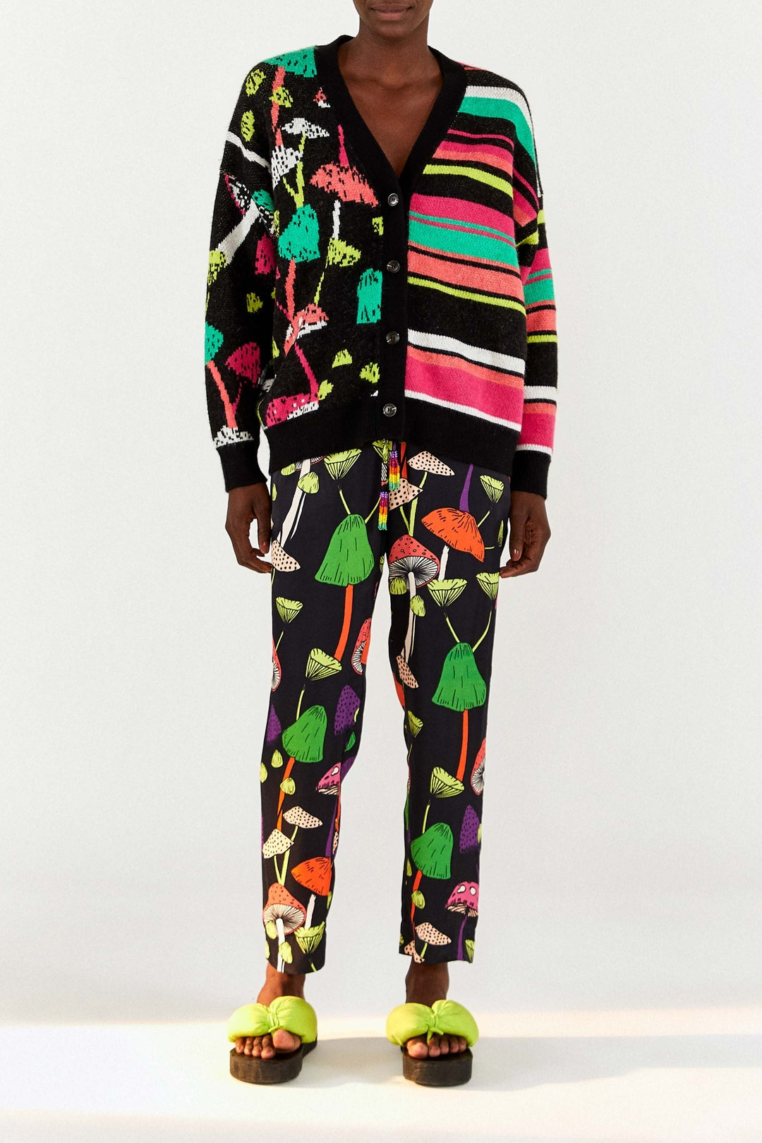 MEDIA OFF LINE_Pantalon Mushrooms - Multicolore