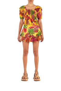 Jupe courte Fruit Dream en coton - Multicolore