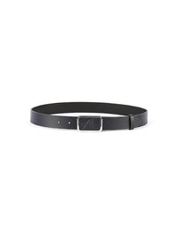 Buckle leather belt - Blue