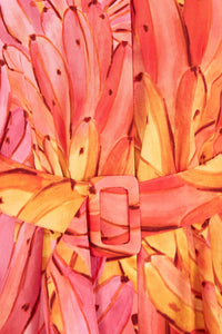 Robe midi Ombre Bananas en coton - Rose