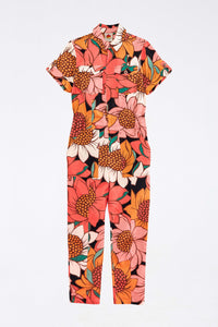 Cotton sunflower jumpsuit - Multicolour