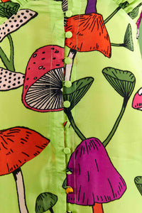 Mushroom midi dress - Green