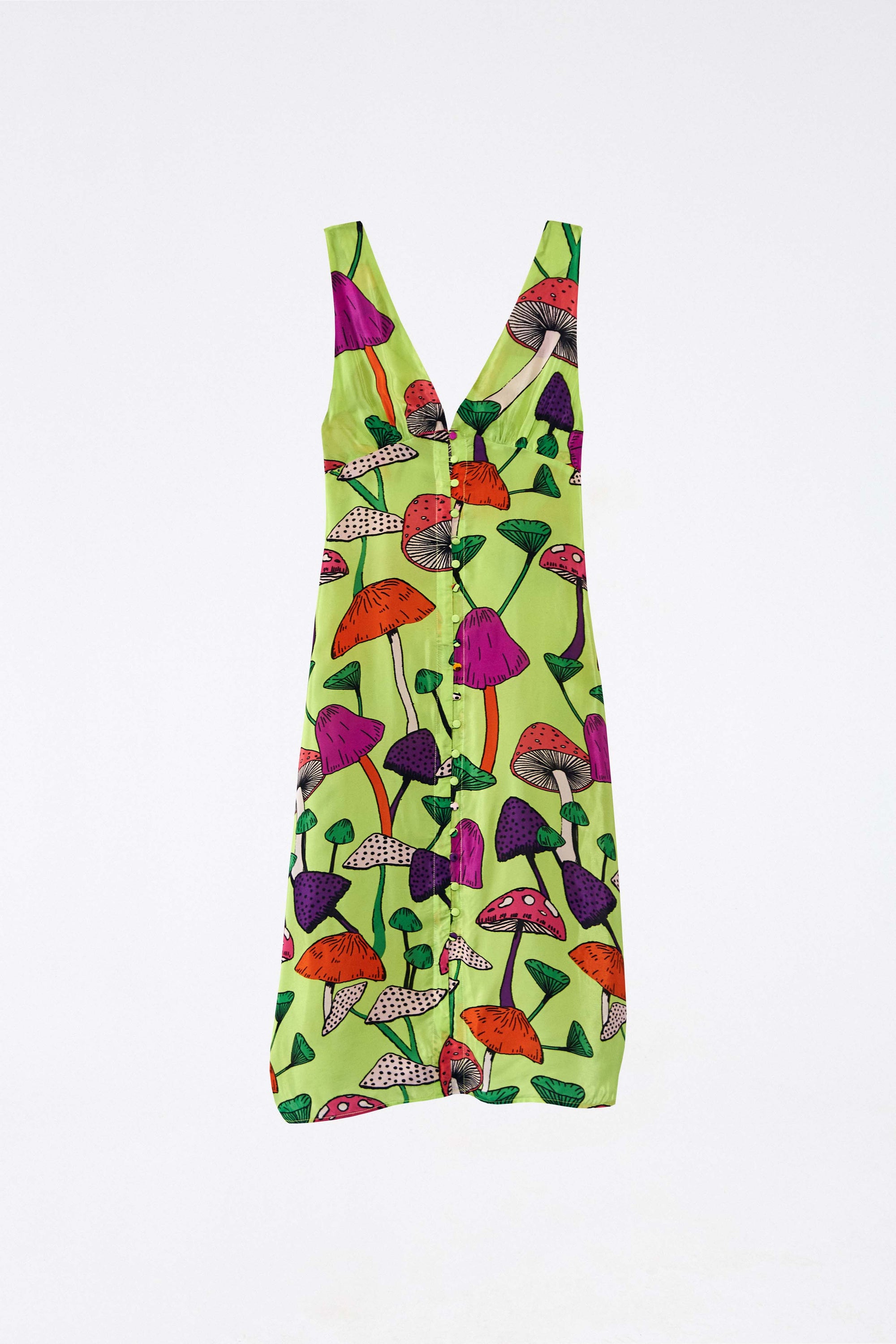 Mushroom midi dress - Green