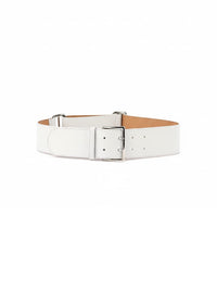 Ceinture en cuir à boucle - Ivory